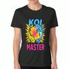 Koi-Fisch und Schwalbe Damen Baumwoll-T-Shirt, Premium-Baumwoll-Druck, Langlebig, Lässig und Modisch. Kunstwerk mit japanischem Koi-Karpfen und fliegenden