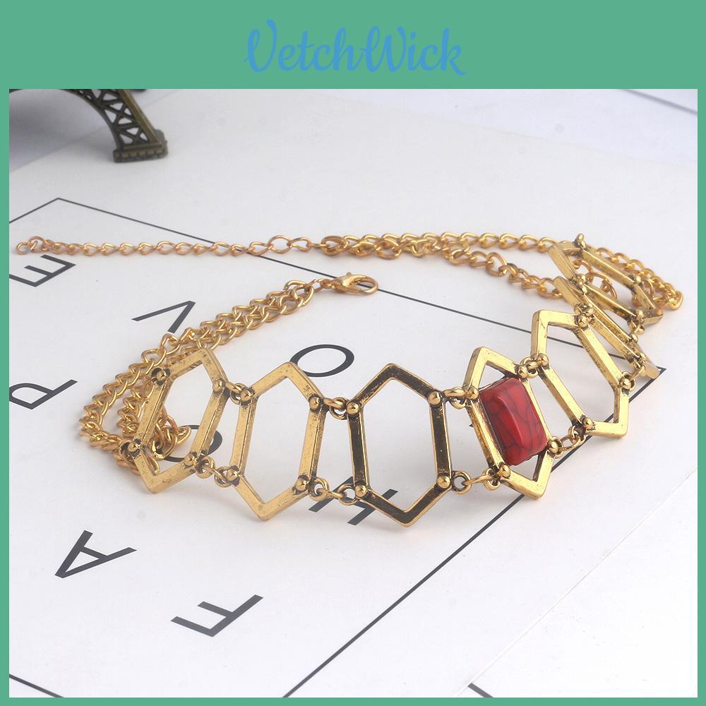 Melisandre Red Robe Necklace With Ruby Pendant For Cosplay And Vintage Style