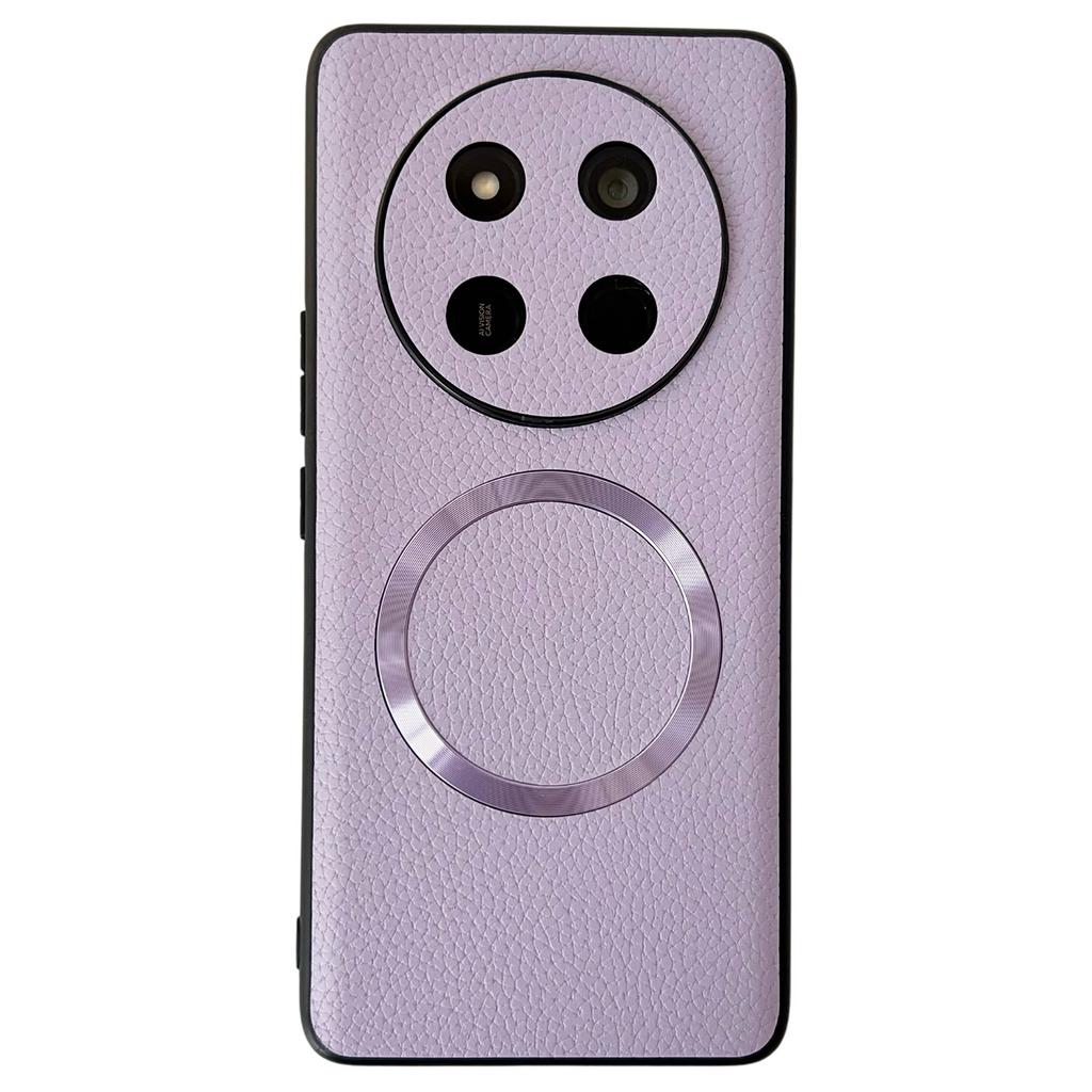 For Honor Magic7 Lite 5G/X9c 5G/X60 Pro 5G Magnetic Case Litchi Texture PU Leather + TPU Phone Back Cover