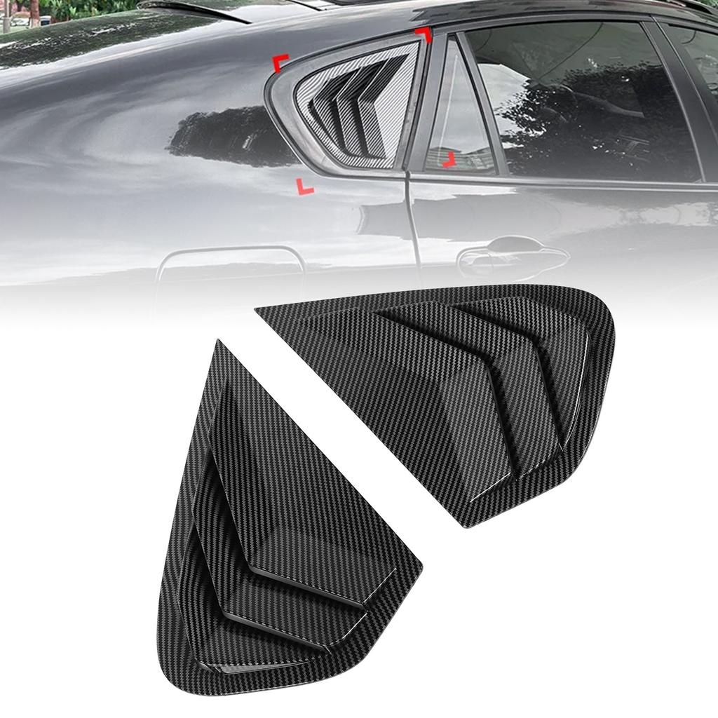 2 Pcs Rear Side Window Louver   Side Window Louvers Shutter Panel Trim for X6 E71 E72 2008 To 2014