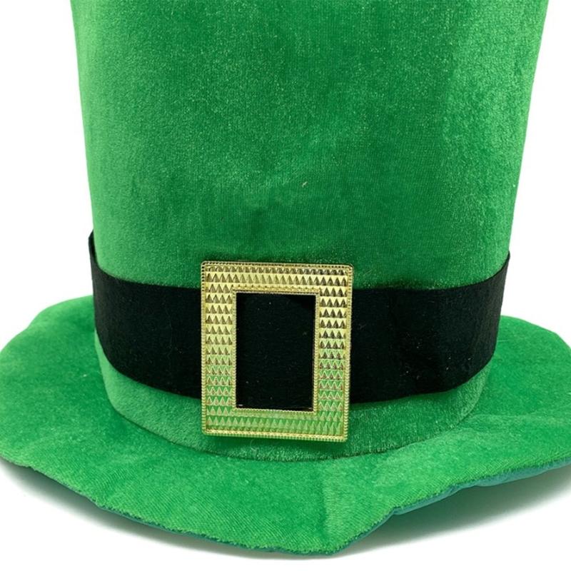 3Pcs Patrick's Day Ensemble Including Top Hat Bows Tie And Mustache Accessories For Group Celebrations