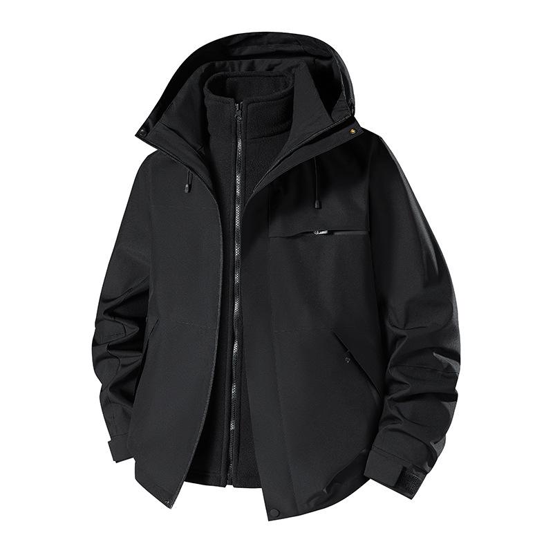 Camel Unisex 3-in-1 Waterproof Fleece Detachable Jacket for Outdoor Mountaineering S [Weight: 85-100]