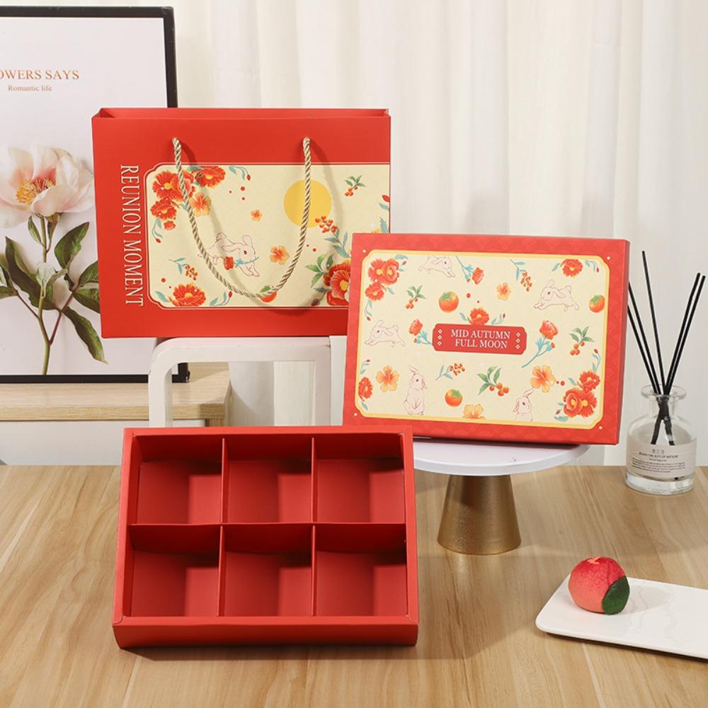 5 Set Luxury Mid-Autumn Gift Box Chinese Style Pastry Packaging Box  Gift Giving