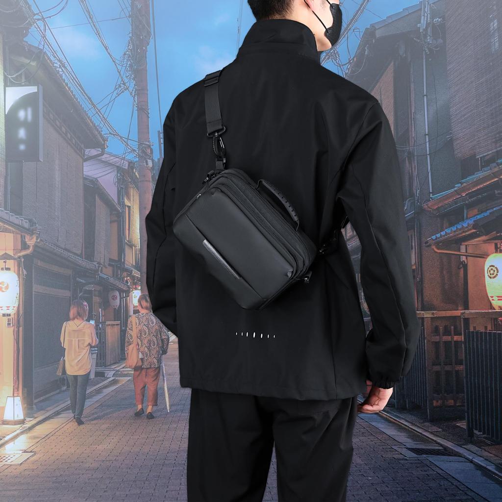 Shoulder Body Large Shoulder Multifunctional Crossbody Popular Messenger Business Tote Bag [YOWUBA] Bag, Bag, Men's, Capacity, Bag, Handbag, Bag,