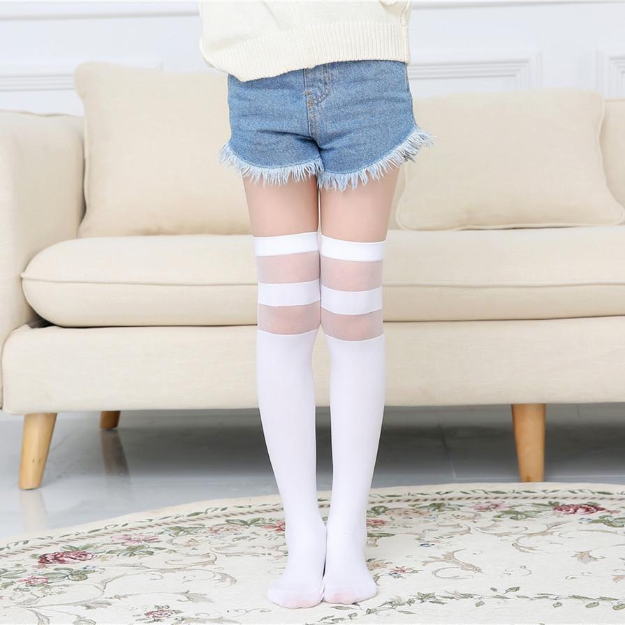 Free Shipping Cartoon Kids' Mid-Calf & Over-the-Knee Velvet Socks for Girls - Spring/Summer, Anti-Pilling