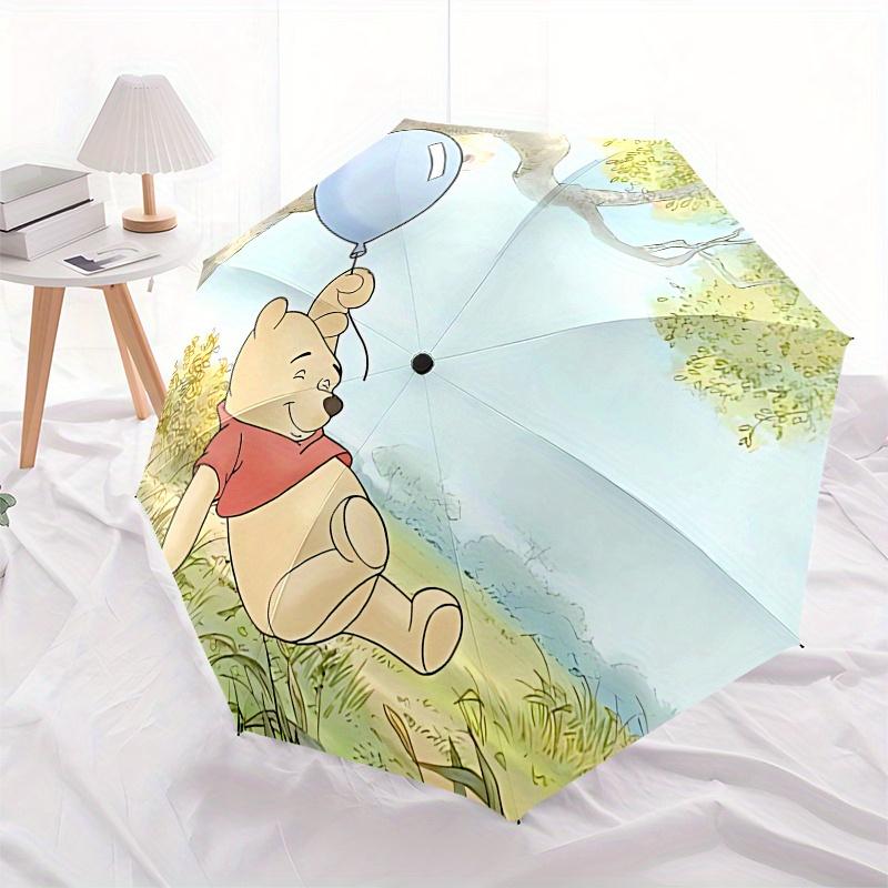 Ombrello Automatico Apri e Chiudi Winnie-the-Pooh, Tigro, Ombrello da Viaggio Compatto, Leggero e Portatile, Adatto per Spiaggia, Pendolarismo