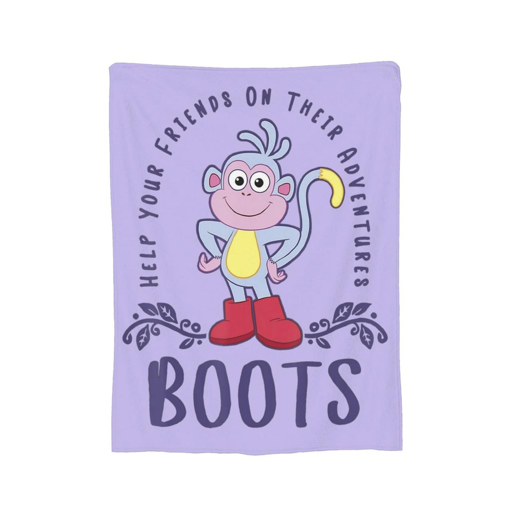 D-Doras der Entdecker Cartoon-Decke Fleece Sommer Klimaanlage Multifunktionale warme Überwurfdecke für Sofa, Auto, Bettdecke