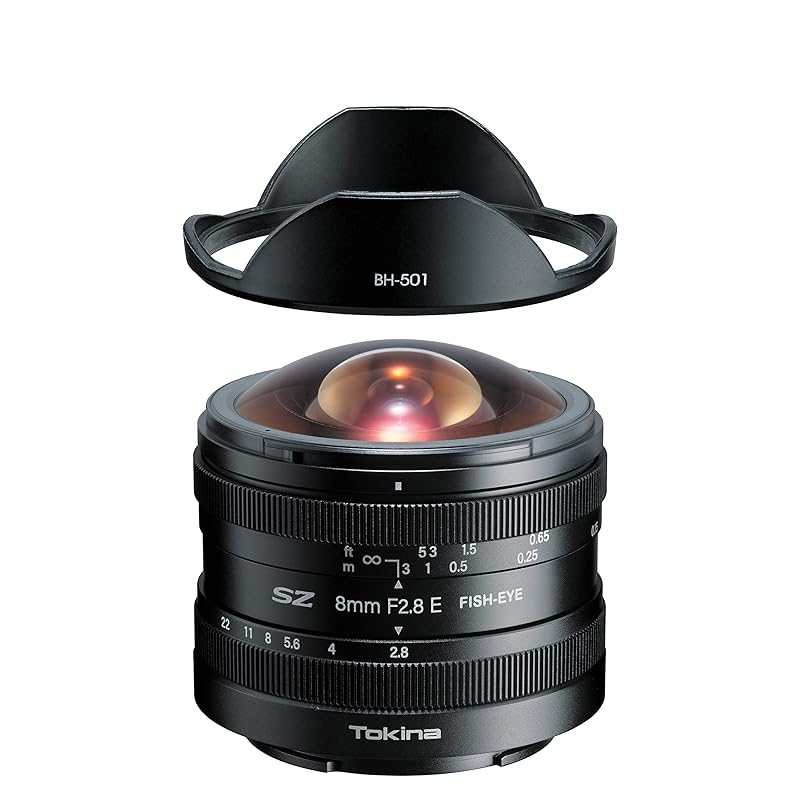 

Tokina Tokina fisheye lens SZ 8mm F2.8 E FISH-EYE Sony E mount manual focus Diagonal fisheye 180° Stepless aperture adjustment 640470 black