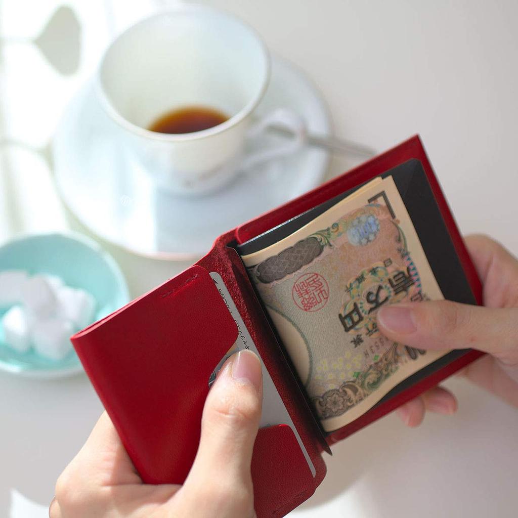 [MYNUS] FLIP UP WALLET plus (Black)