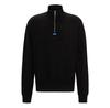 HUGO Neeler 10249110 NIEBIESKA bluza z półzipem