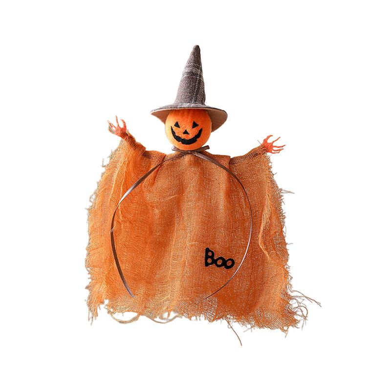 Halloween Decoration Pumpkin Ghost Witch Doll Pendant Haunted House Party Props Halloween Ornament Crafts For Shops Parties Bars