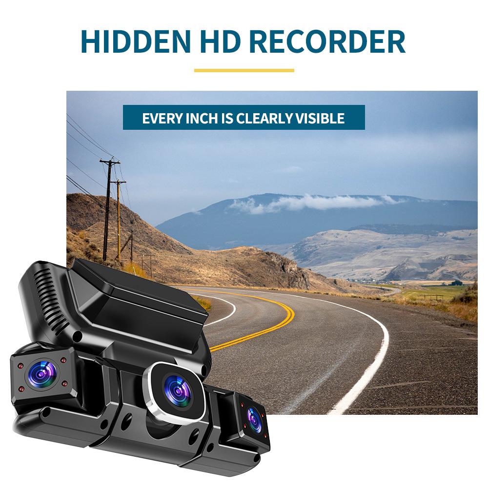 1080P Quad Dashcam mit 4-Kanal-Aufnahme, WiFi, Parkmodus & Smartphone-Synchronisation