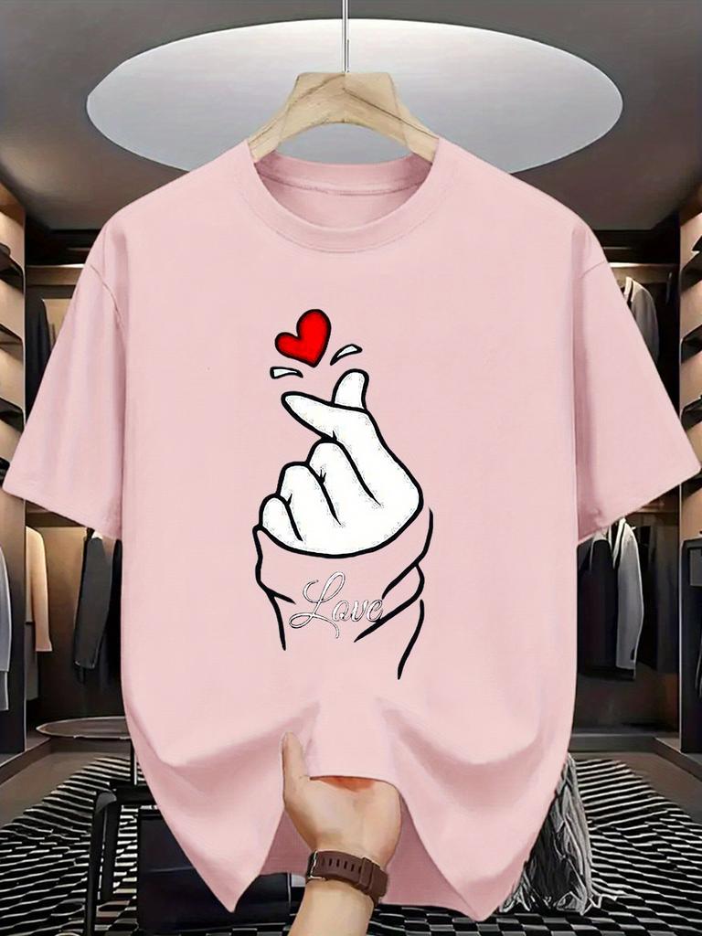 Unisex T-shirt Summer Men'S Fashion Short-Sleeve T-Shirt with Letter Pattern Print
