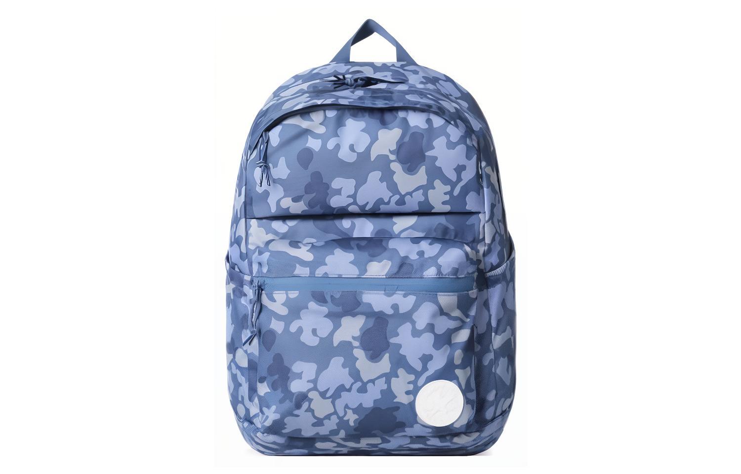 Converse Polyester Laptop Bag Backpack Regular Unisex Camouflage Blue 10004363-A01 Camouflage Blue