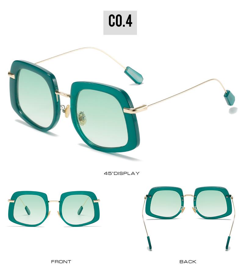 2021 Milan Fashion Show Colorful Oval Sunglasses - European & American Trend Inspired by Miu