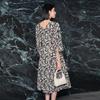 Sancai 100% Cotton Floral A-Line Midi Dress