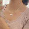 Women's Personalized Croissant Pendant Necklace - Simple, Versatile, Fashionable Clavicle Chain
