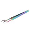 Lash Tweezers Accurate Clamping Stainless Steel Professional Eyelash Extensions Tweezers Curved