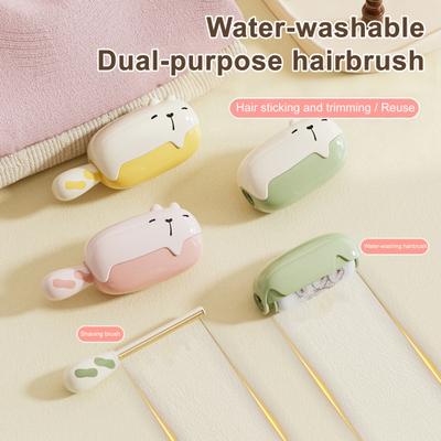 Rullo levapelucchi Design Orso Mini Formato Lavabile Riutilizzabile Superficie Appiccicosa Rimuovi Pelucchi Strumento Rimuovi Polvere Capelli Rimuovi Pilling Vestiti