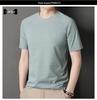 Men's Summer Casual Round Neck Short Sleeve T-shirt - Middle-Aged Fashion, Versatile & Breathable Top