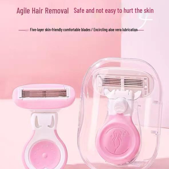 Women's Portable Large Soap Head Razor for Safe, Painless Shaving of Legs, Underarms, and Private Areas.
