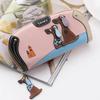 Long Zipper Ladies Wallet Cartoon Dog Handbag Fresh Korean Style Multi-Function Coin Purse Money Clip Card Bag