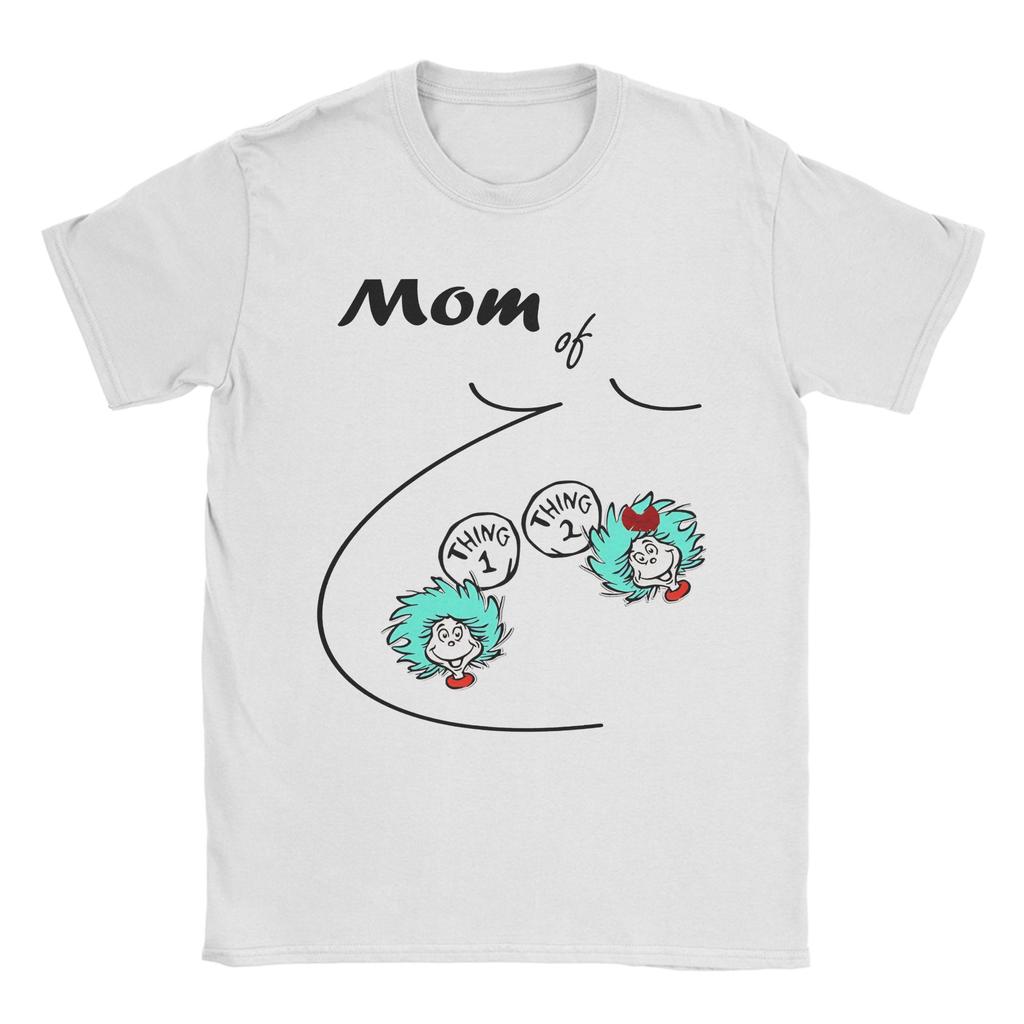 Unisex Women Graphic Printed Cartoon Thing 1 Thing 2 Buddies reading day  Tee T Shirt Cotton  Tshirts Clothes