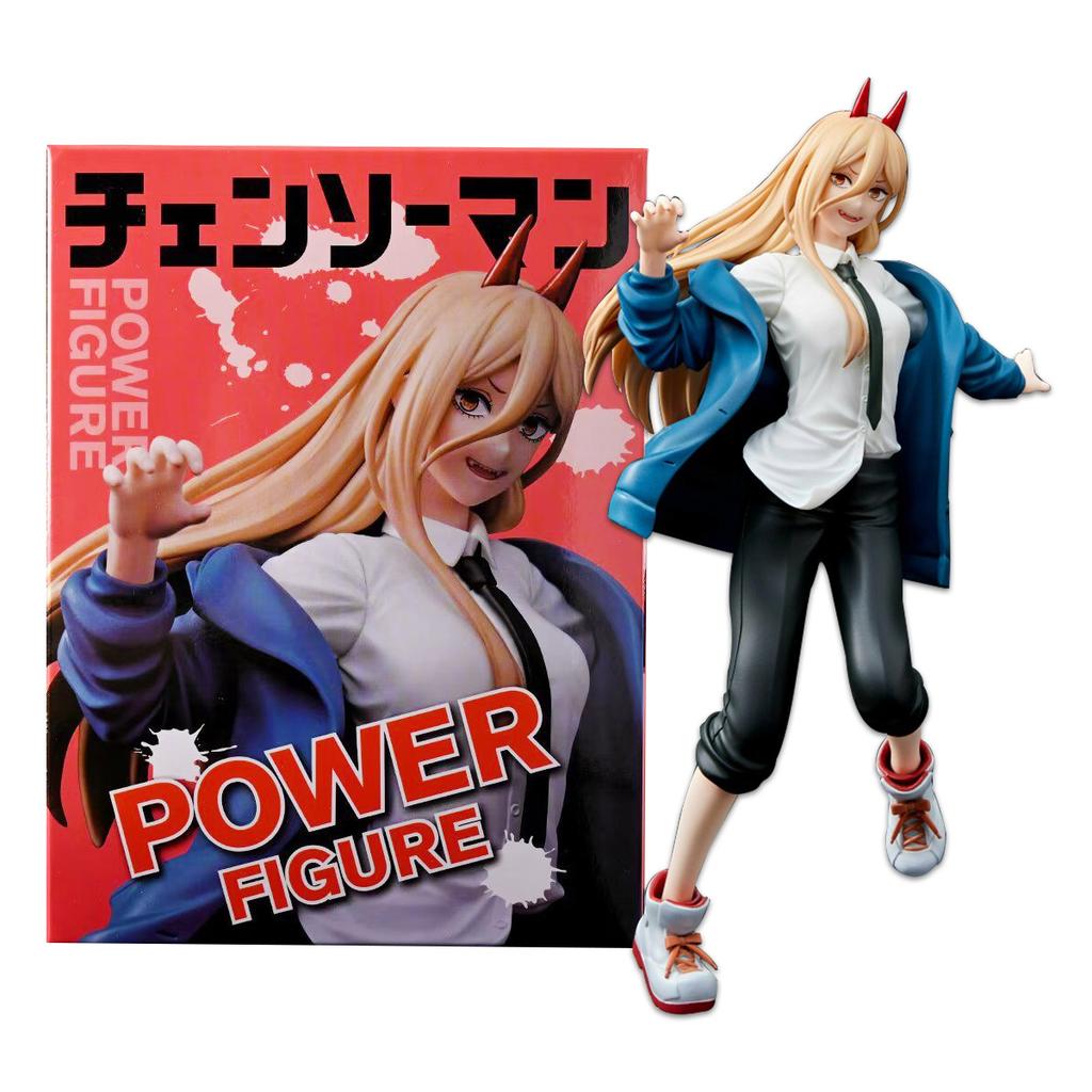 21cm Chainsaw Man Anime Denji Figur Power Action Figur Pochita Figur Szene Ornament Makima Modell Puppe Makima Boxed Spielzeug PVC