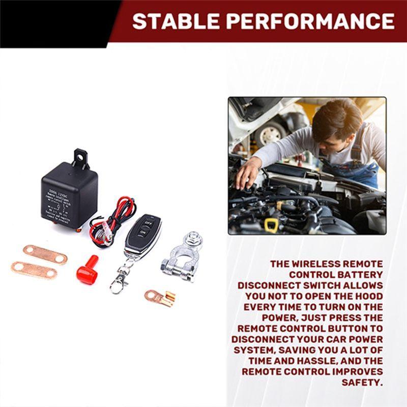 A16P-Wireless Remote Car Battery Intelligent Breaker DC12V Disconnect Isolator Relay Kit