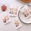 4pcs/bag New Beige Barrettes for Kids Girl Fashion Lovely Milk Tea Color Hairclip for Children Girl Gift Hair Accessories