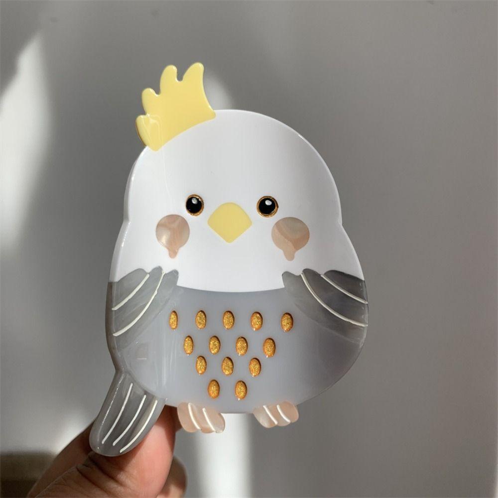 Cartoon Animal Hair Clip Parrot Bird Shark Clip Personalized Acetate Hair Claw  Girl
