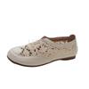 Flats Casual Lace Women Cotton Linen White Summer Retro Breathable Shallow Slip-on Walking Shoes Woman