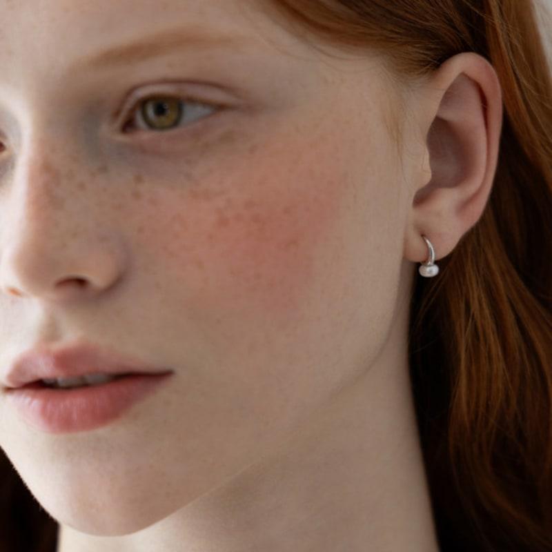 Tatiana (925 Silver) French Freshwater Pearl Hook Earrings EC3239