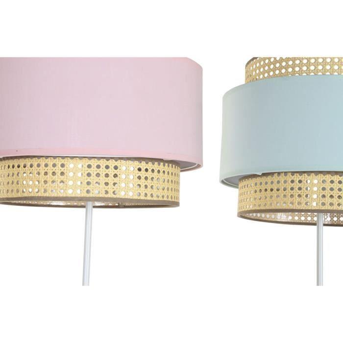 Lampadaire - Marque - Modèle - Rose Métal Vert - 220V - 50W - 2 Unités