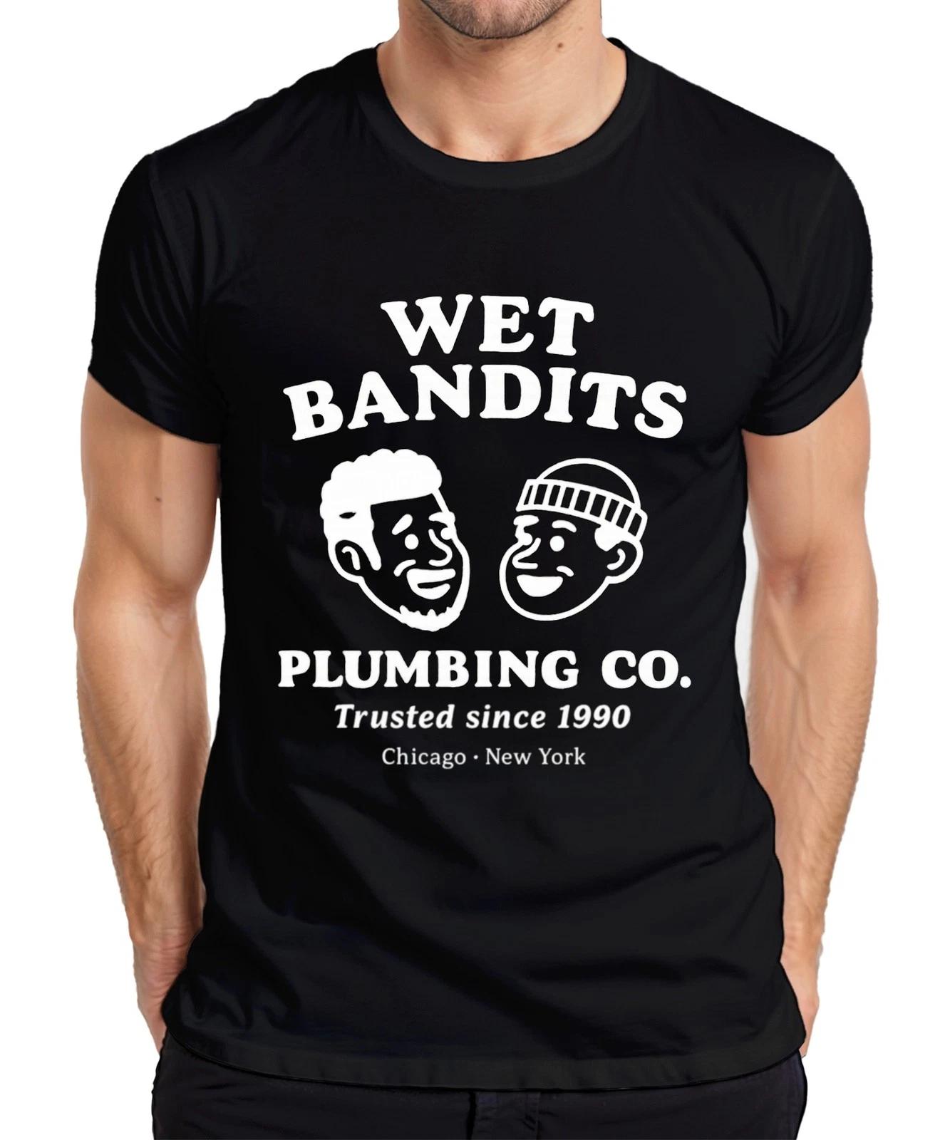 WET BANDITS PLUMBING CO Trusted since 1990 Klempner Harry Marv Herren T-Shirt XL