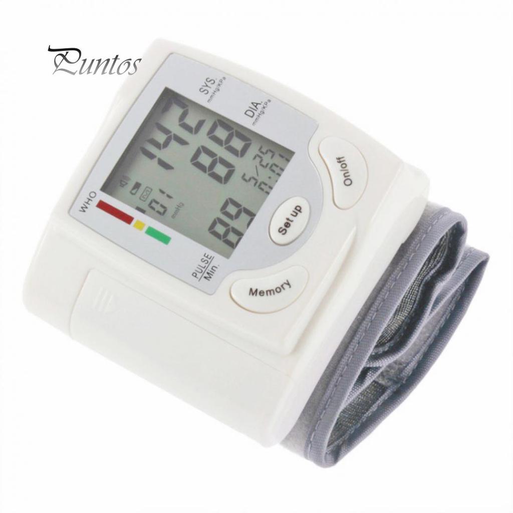 Automatic Digital Wrist Blood Pressure Monitor Measure Heart Rate Pulse Meter
