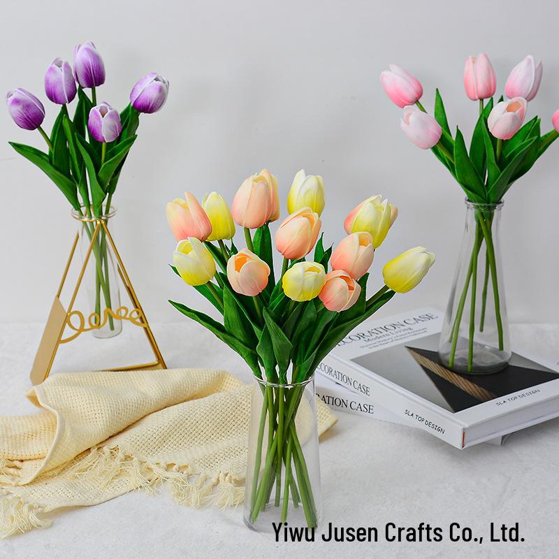 Tulip Artificial Flowers for Home Decor and Wedding Bouquets
