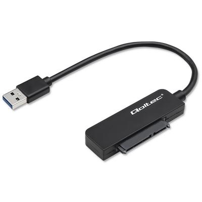 Qoltec Adapter SATA | Przejściówka Na Dysk SSD HDD 2.5" | USB 3.0 | Super Speed 5Gb/s | 2TB | 19cm