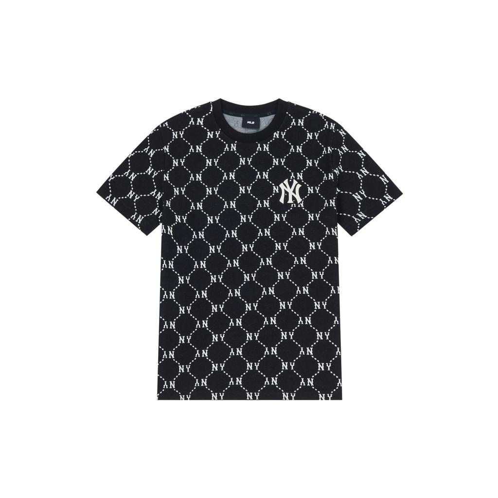 New MLB MONOGRAM Collection New York Yankees T Shirt Unisex Black 3ATSM0143-50BKS