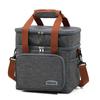 Large Capacity Lunch Box Double Layer Lunch Bag Meal Pouch Food Insulated Cooler Ice Bag