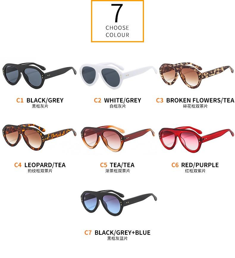 QSKY Retro Oval Women Sunglasses Cheap Trendy Big Sunglasses 2025 Fashion Custom Sunglasses for Women