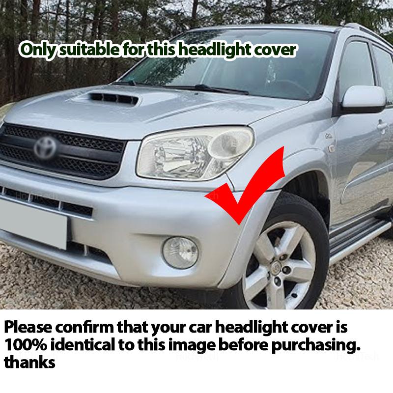 For Toyota RAV4 XA20 Facelift 2th 2004-2005 Headlight Cover Car Headlamp Lens Glass Replacement Front Lamp Shade Auto Shell