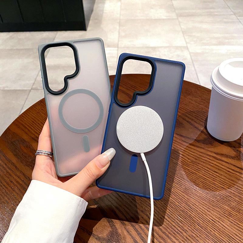 Suitable for Samsung S25 Ultra Mobile Phone Case Phantom Semi Transparent Matte Galaxy S25 Full Inclusive Anti Fall Hard Protection Case