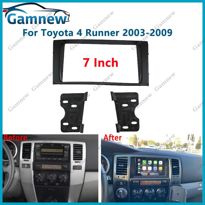 

7 inch 2DIN Car Fascia Radio Panel For Toyota 4 Runner 2003-2009 American Mid East Version Frame Kit Install Facia Face Plate 173x98mm