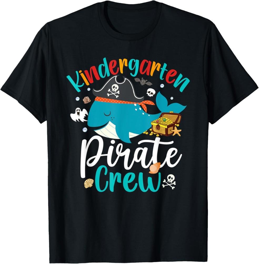 Kindergarten Pirate Crew Whale Teacher Halloween T-Shirt Unisex T-Shirt M