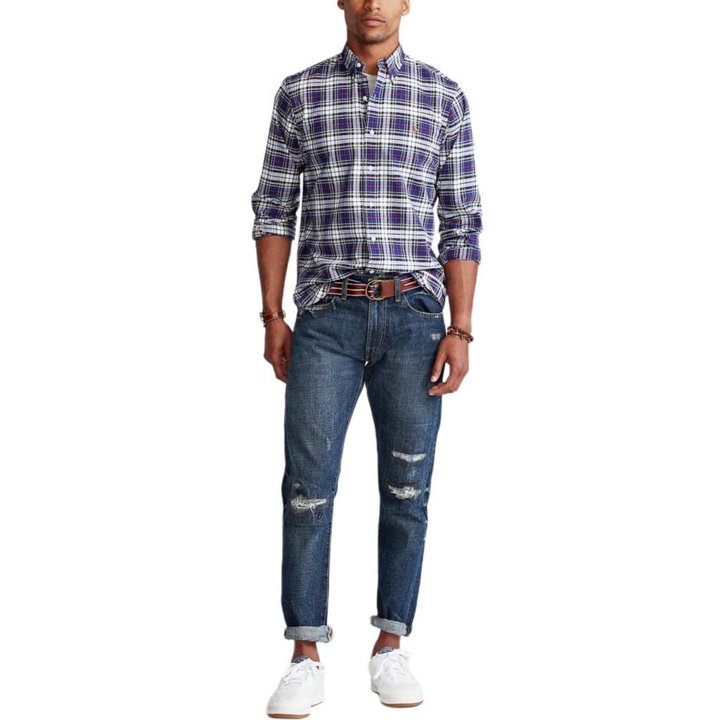 Polo Ralph Lauren Classic Fit Check Oxford Shirt Men shirts Blue 710811288-010