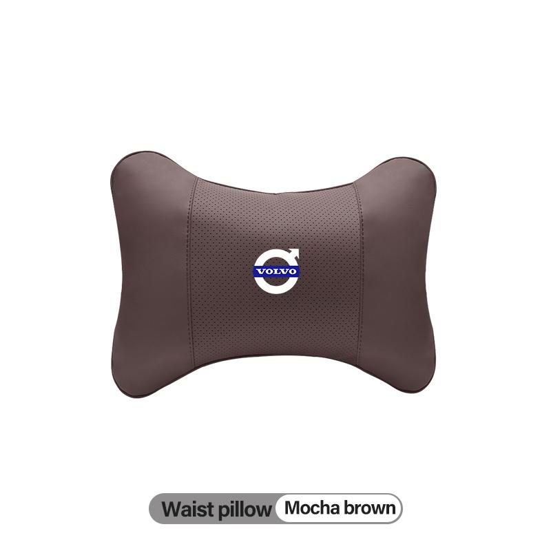 Almofada de Conforto de Espuma de Memória para Apoio de Cabeça de Banco de Carro de Couro de Alta Qualidade Interior Automotivo Para Volvo Rdesign V60 V40 XC90 XC60 V50 S90 V90