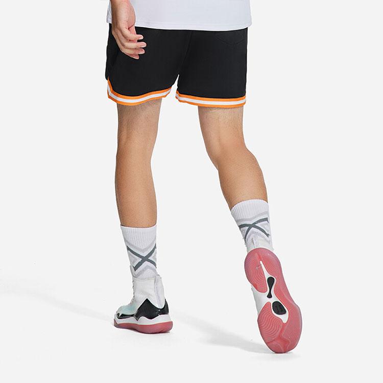 Li-Ning Professional Basketball Series Plain Straight Leg Sports Casual Shorts Men Bottoms Black AAPS061-1