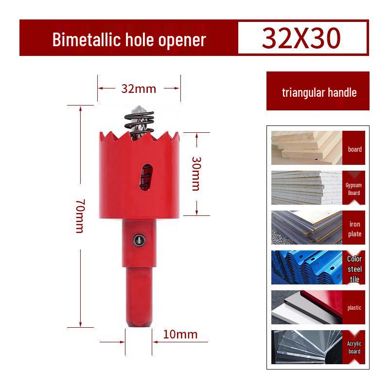 Bimetall-Lochsägebohrer für Holz, Gipskarton, PVC und Eisen