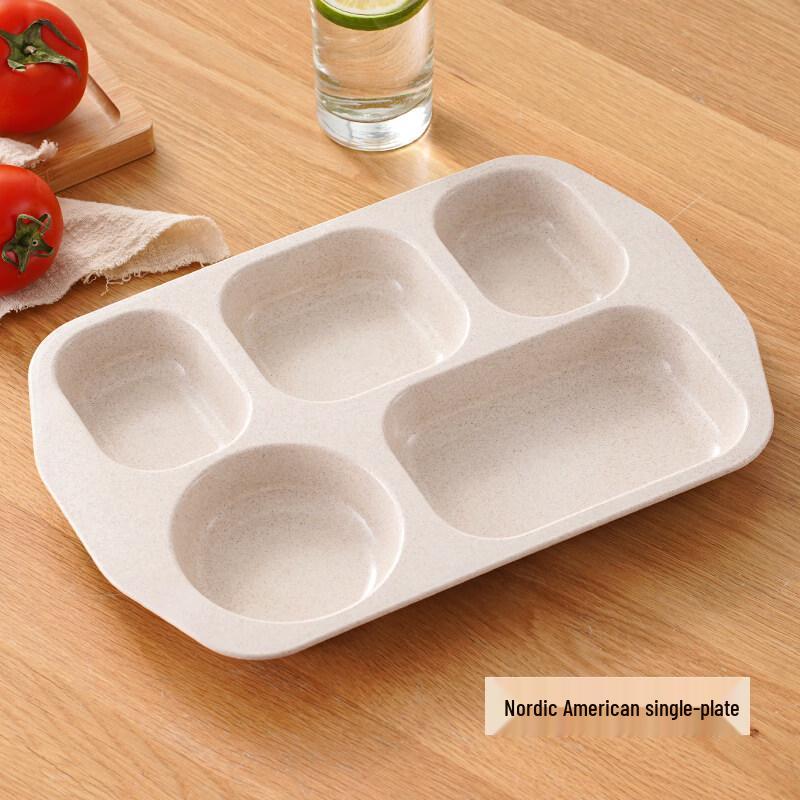 

Wheat Straw Divided Dinner Plate